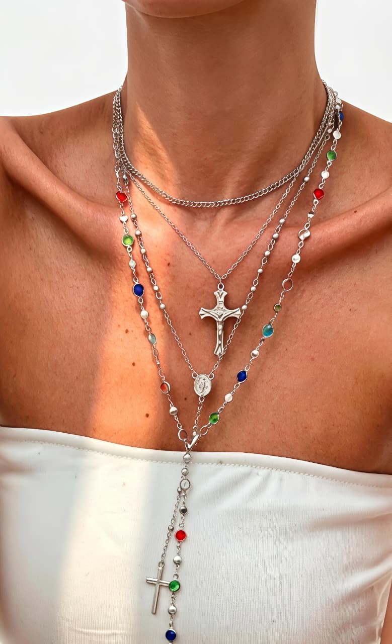Elegant Multi-Layer Charm Necklace for Women
